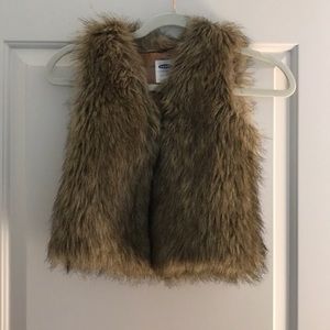 Faux fur vest